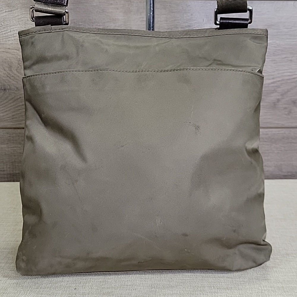 Tumi Olive Green Nylon Crossbody Shoulder Bag - Picture 5 of 16